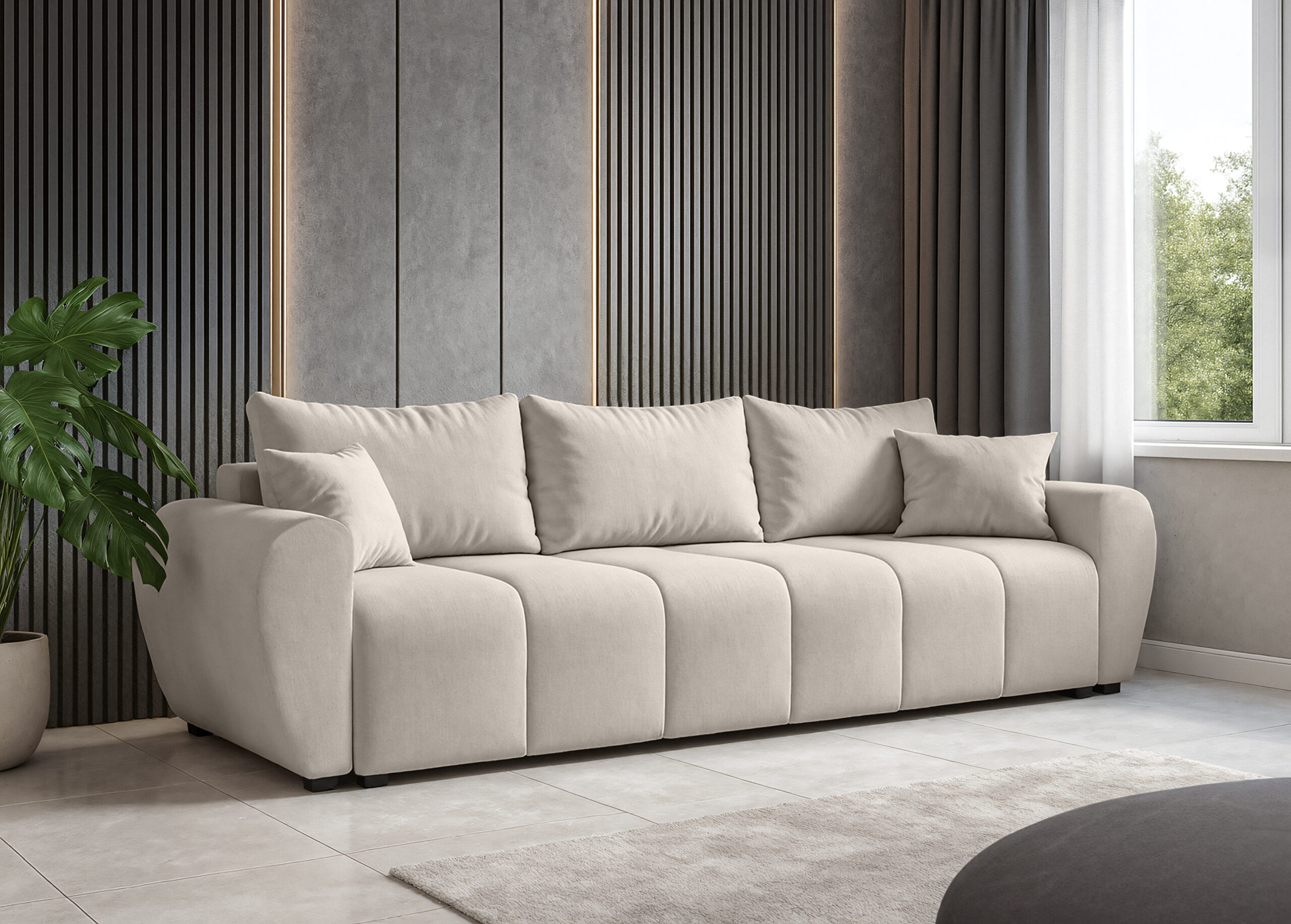 Sofa Dora ciemny beżowy – Meble Cezara