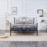 ŁÓŻKO METALOWE 160X200 CZARNE LM3-FX